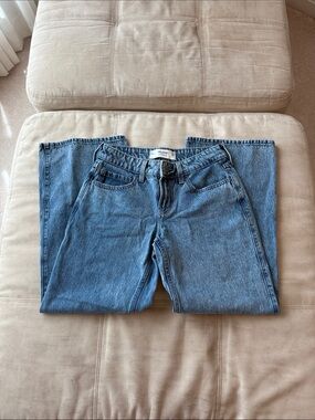 Hollister Light Blue Low-Rise Baggy Denim Jeans